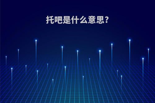 托吧是什么意思?