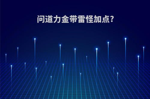 问道力金带雷怪加点?