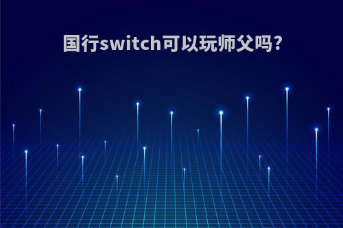 国行switch可以玩师父吗?