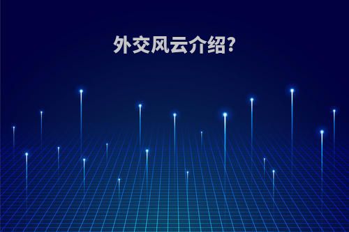 外交风云介绍?